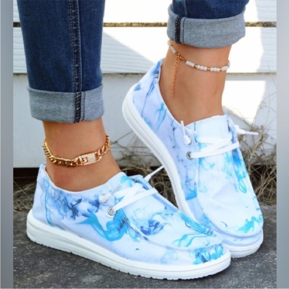 Casual tie dye Boat Shoes